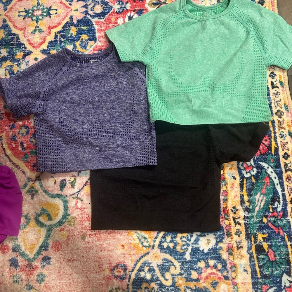3 Multi-Color Activewear Tops